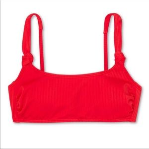 Brand new red bikini top